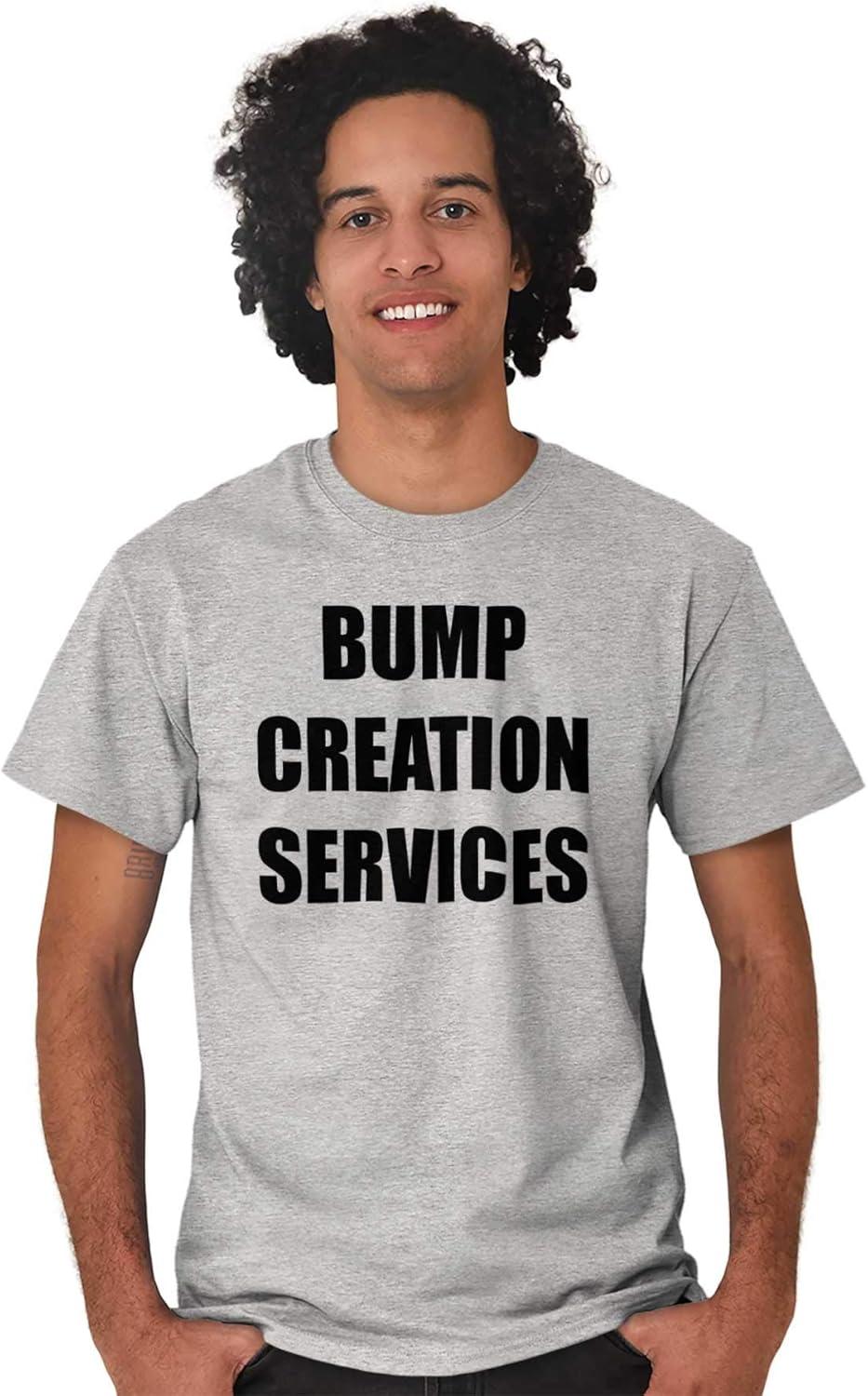 imageBrisco Brands Dad Bump Creation Baby Announcement Mens Graphic T Shirt TeesSport Grey