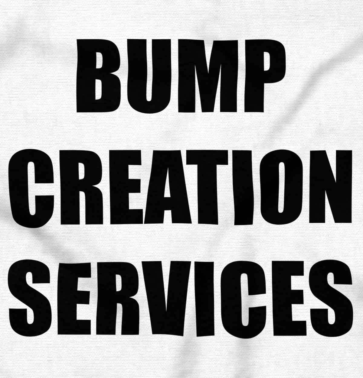 imageBrisco Brands Dad Bump Creation Baby Announcement Mens Graphic T Shirt TeesWhite
