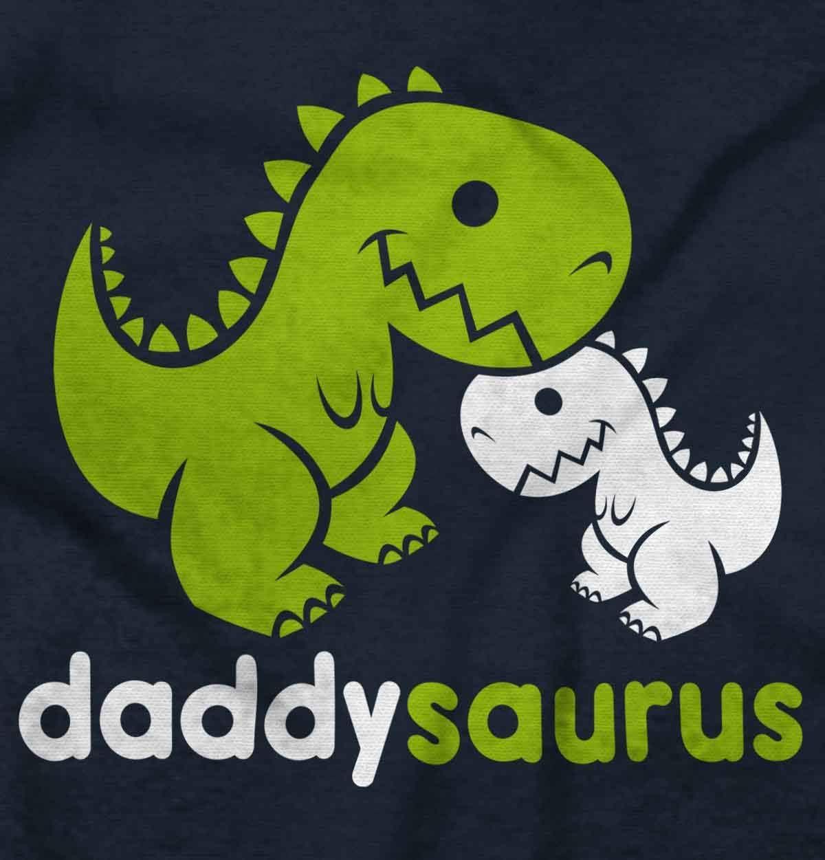 imageBrisco Brands Fathers Daddysaurus Trex Dinosaur Dad Hoodie Hooded Sweatshirt MenNavy