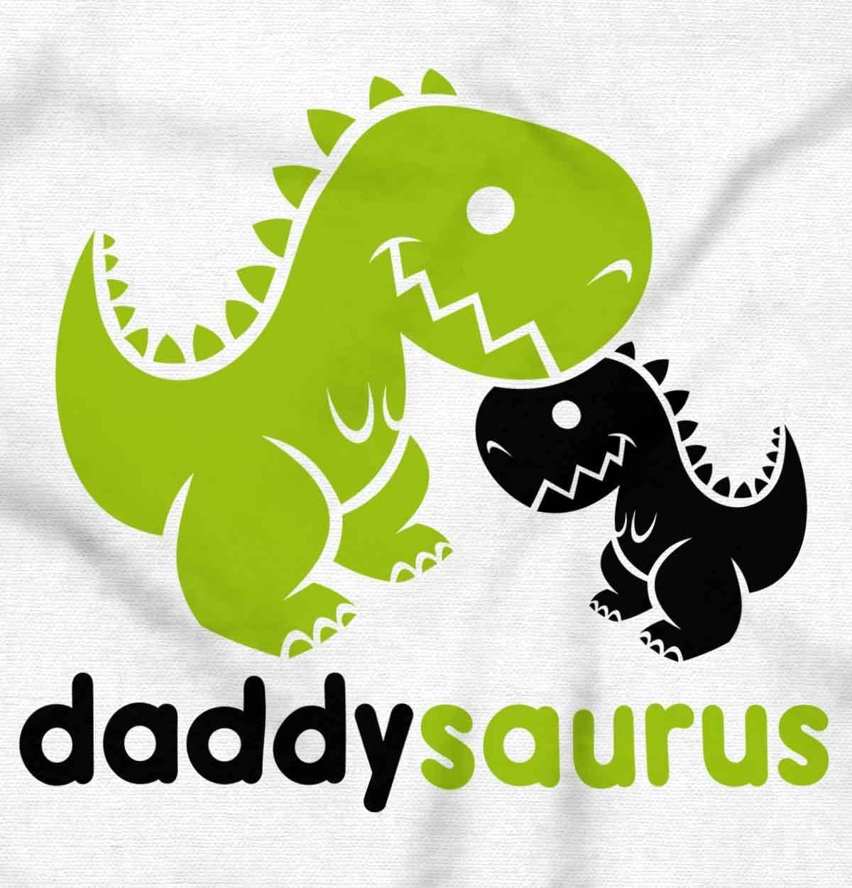 imageBrisco Brands Fathers Daddysaurus Trex Dinosaur Dad Hoodie Hooded Sweatshirt MenWhite