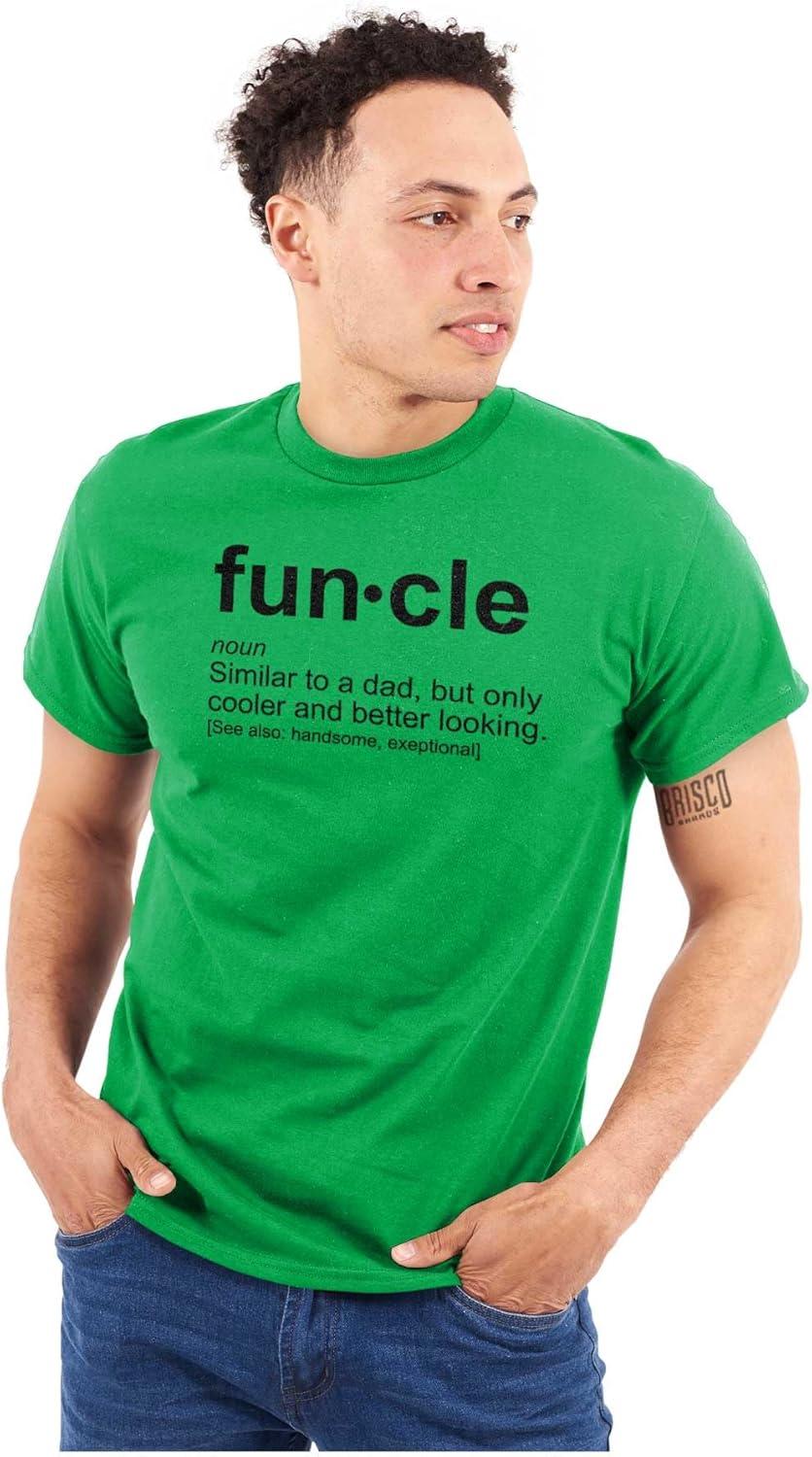 imageBrisco Brands Funcle Fun Uncle Definition Cool Mens Graphic T Shirt TeesIrish Green