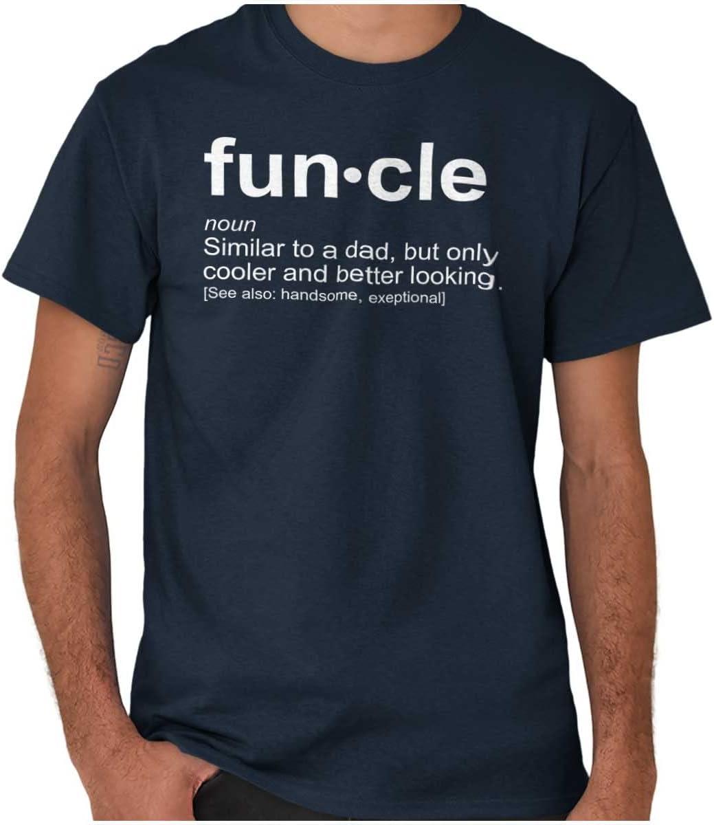 imageBrisco Brands Funcle Fun Uncle Definition Cool Mens Graphic T Shirt TeesNavy