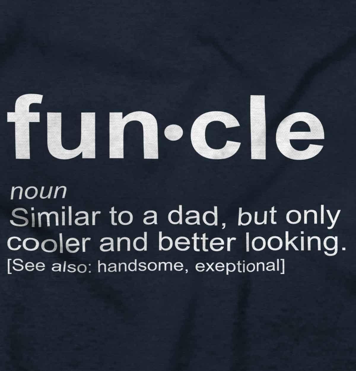 imageBrisco Brands Funcle Fun Uncle Definition Cool Mens Graphic T Shirt TeesNavy