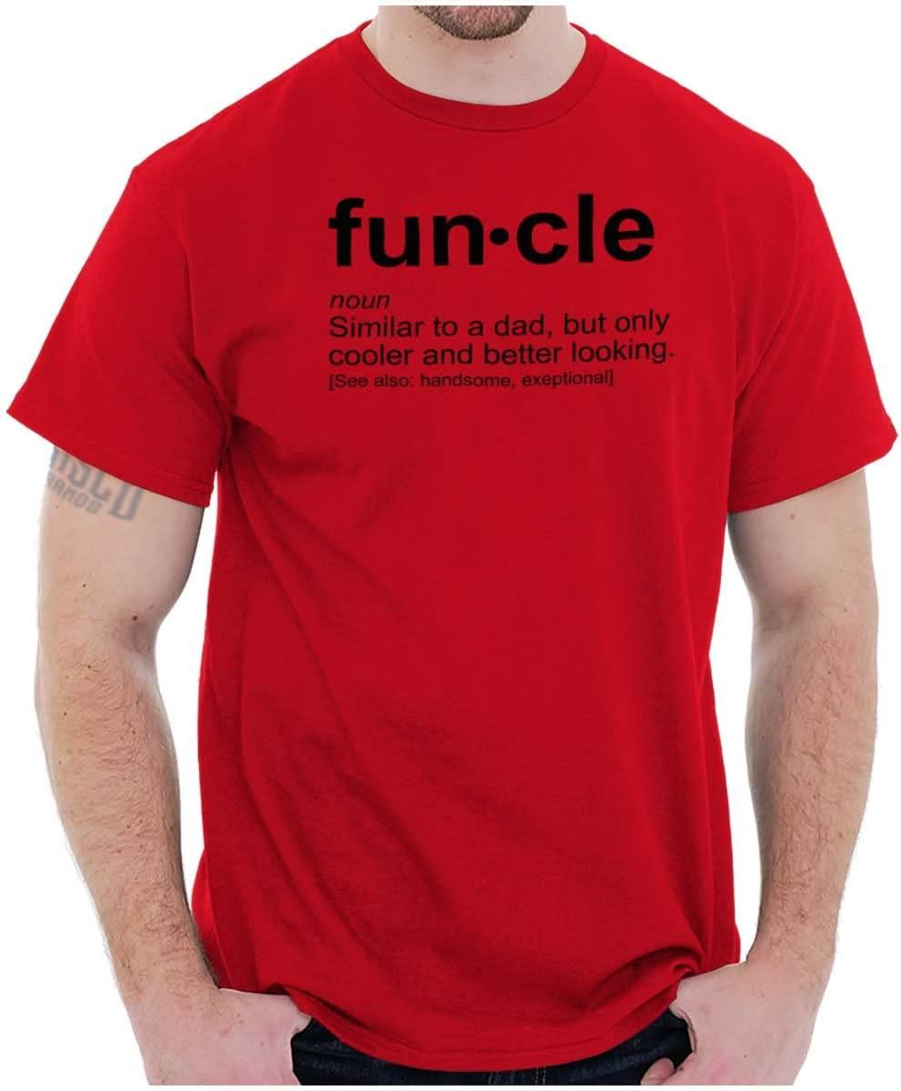 imageBrisco Brands Funcle Fun Uncle Definition Cool Mens Graphic T Shirt TeesRed