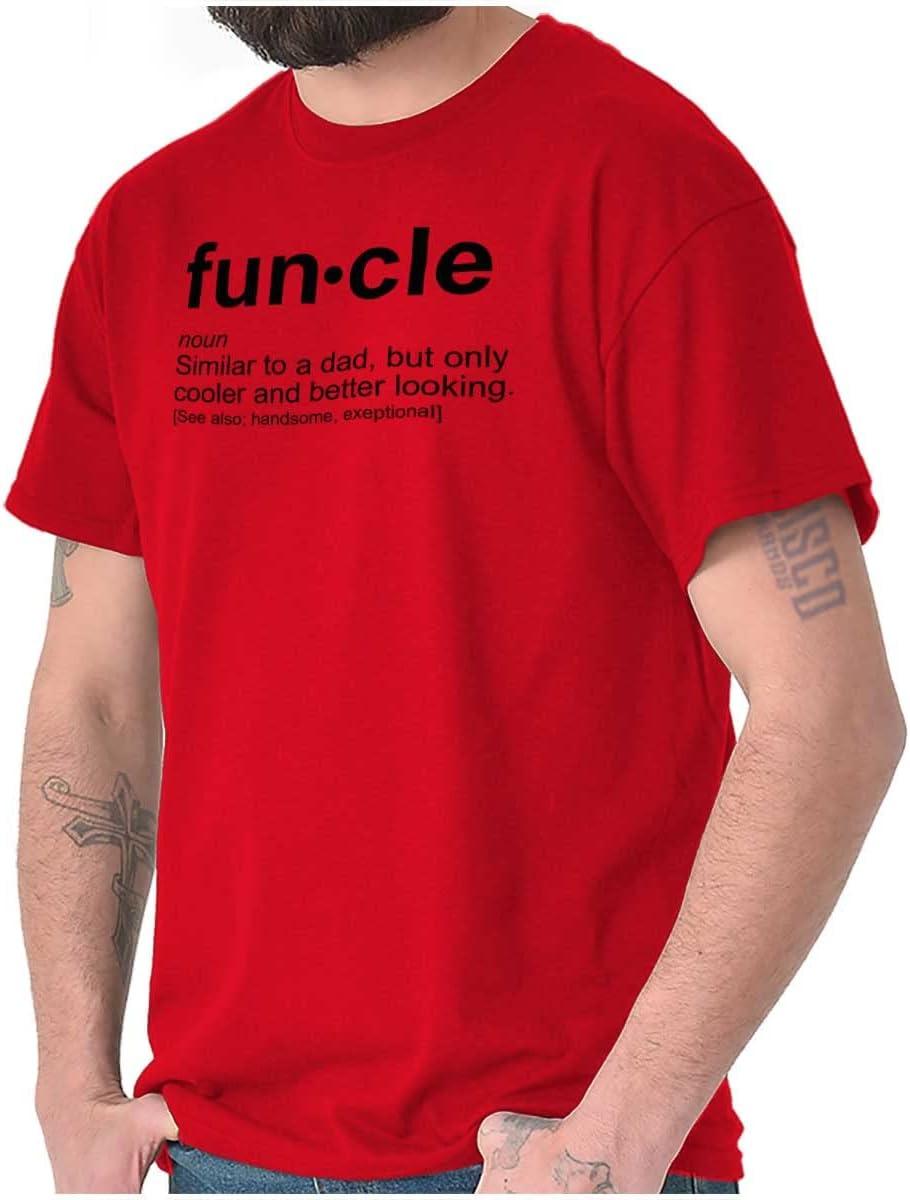 imageBrisco Brands Funcle Fun Uncle Definition Cool Mens Graphic T Shirt TeesRed