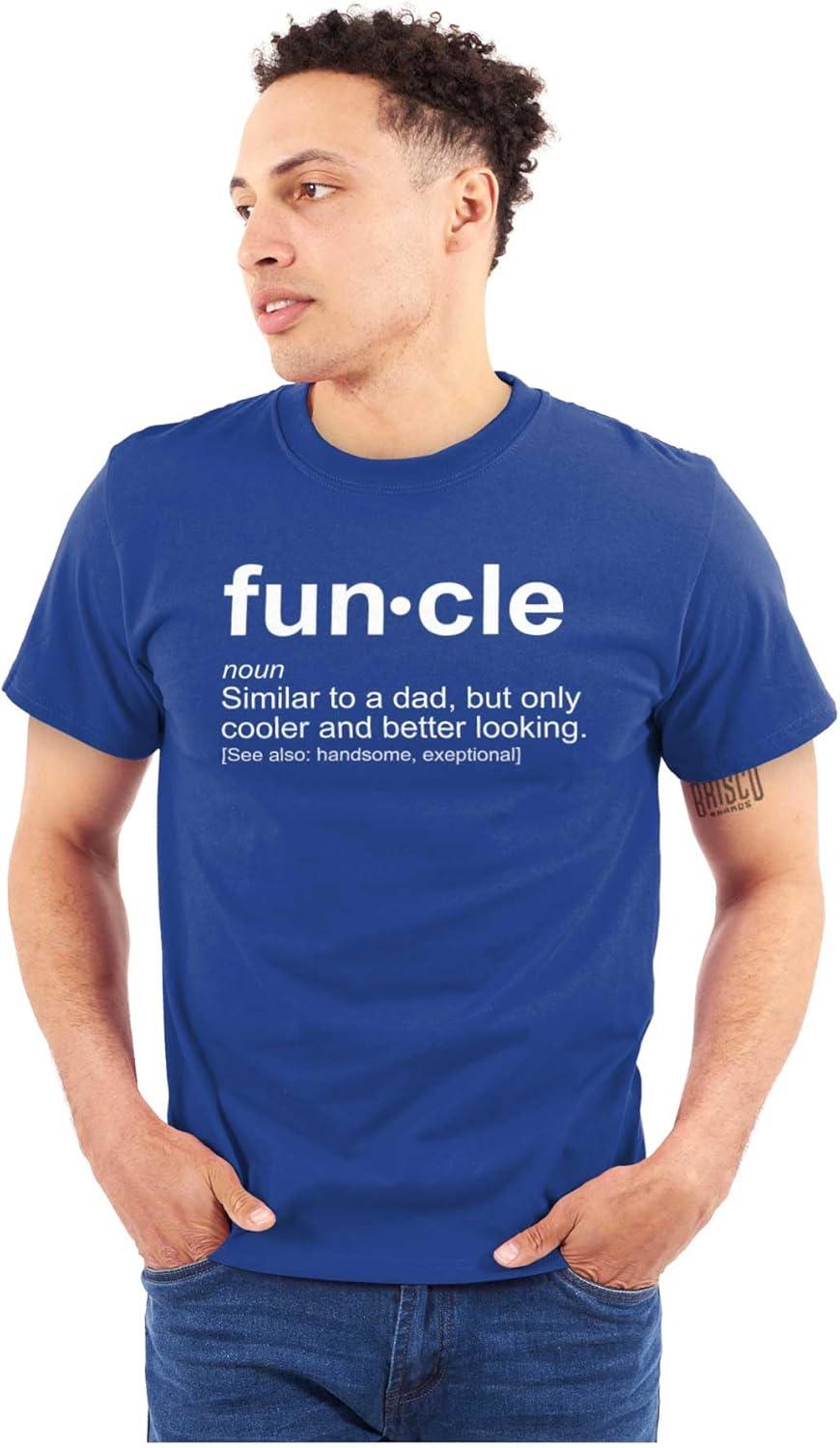 imageBrisco Brands Funcle Fun Uncle Definition Cool Mens Graphic T Shirt TeesRoyal