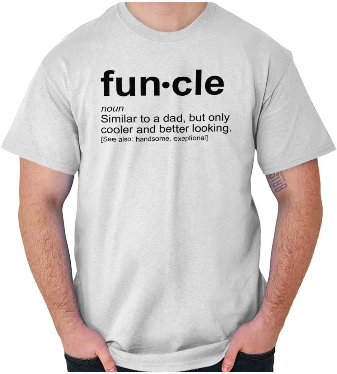 imageBrisco Brands Funcle Fun Uncle Definition Cool Mens Graphic T Shirt TeesWhite