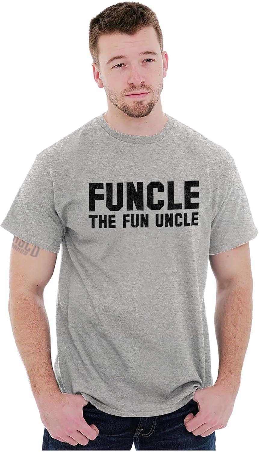 imageBrisco Brands Funcle The Fun Uncle Graphic T Shirt Men or WomenSport Grey