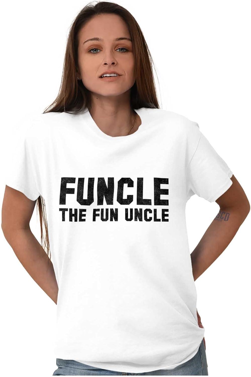 imageBrisco Brands Funcle The Fun Uncle Graphic T Shirt Men or WomenWhite