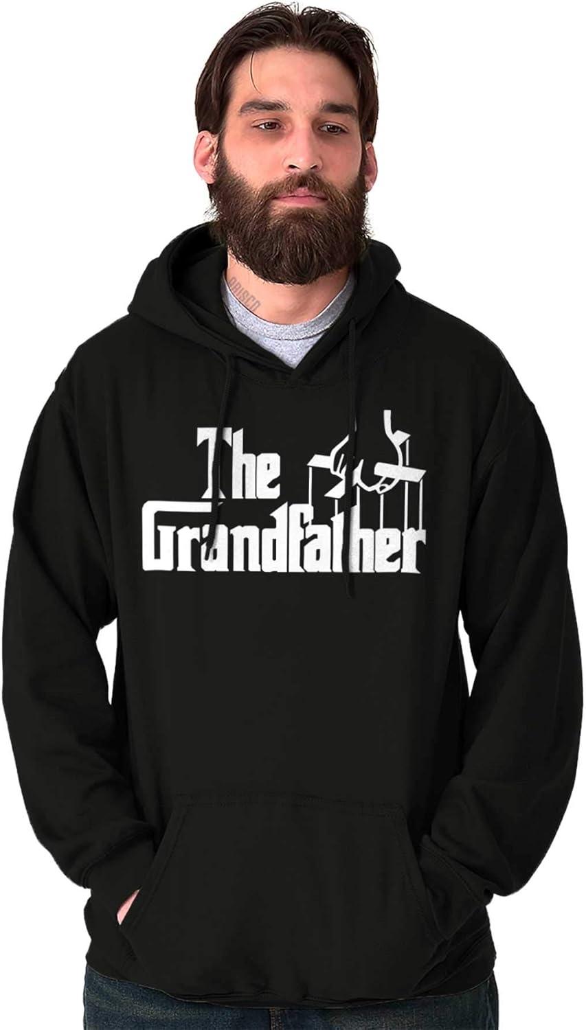 imageBrisco Brands Grandfather Italian Mafia Puppet Hoodie Hooded Sweatshirt MenBlack