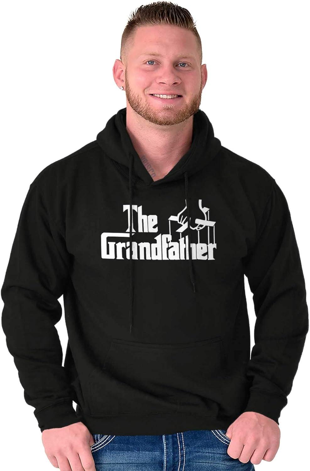imageBrisco Brands Grandfather Italian Mafia Puppet Hoodie Hooded Sweatshirt MenBlack