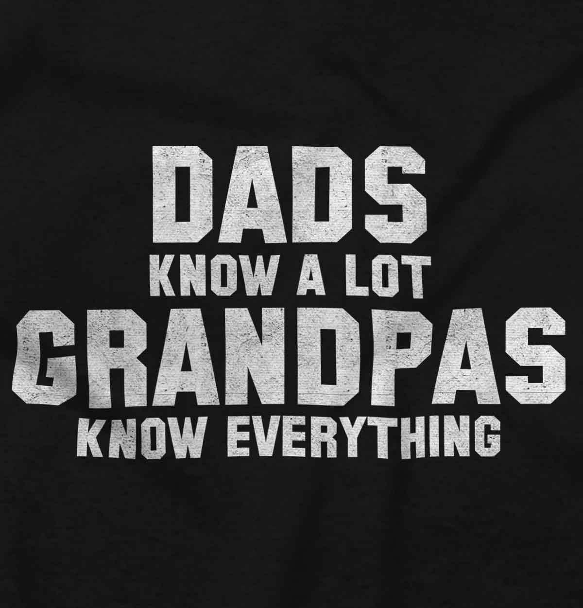 imageBrisco Brands Grandpa Knows Everything Grandfather Hoodie Hooded Sweatshirt MenBlack