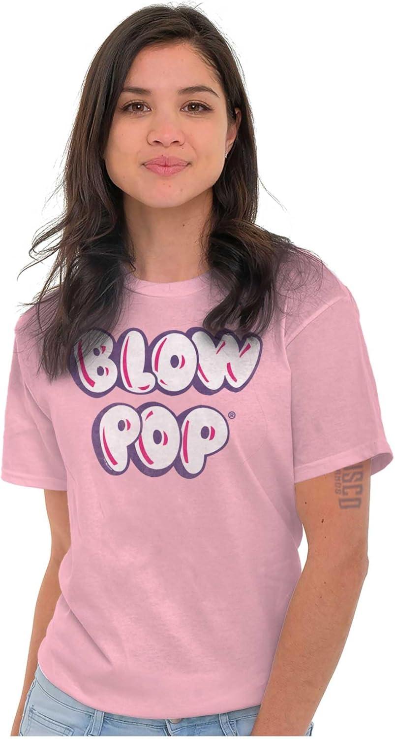 imageBrisco Brands Retro Blow Pop Logo Cute Candy Womens Graphic T Shirt TeesAzalea