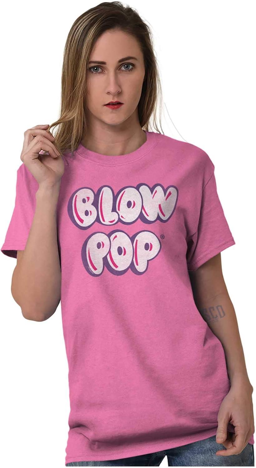 imageBrisco Brands Retro Blow Pop Logo Cute Candy Womens Graphic T Shirt TeesAzalea