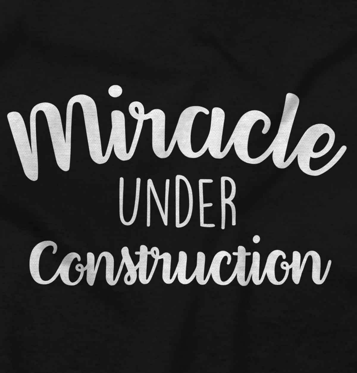 imageBrisco Brands Womens Maternity Miracle Under Construction Expecting T Shirt TeeBlack