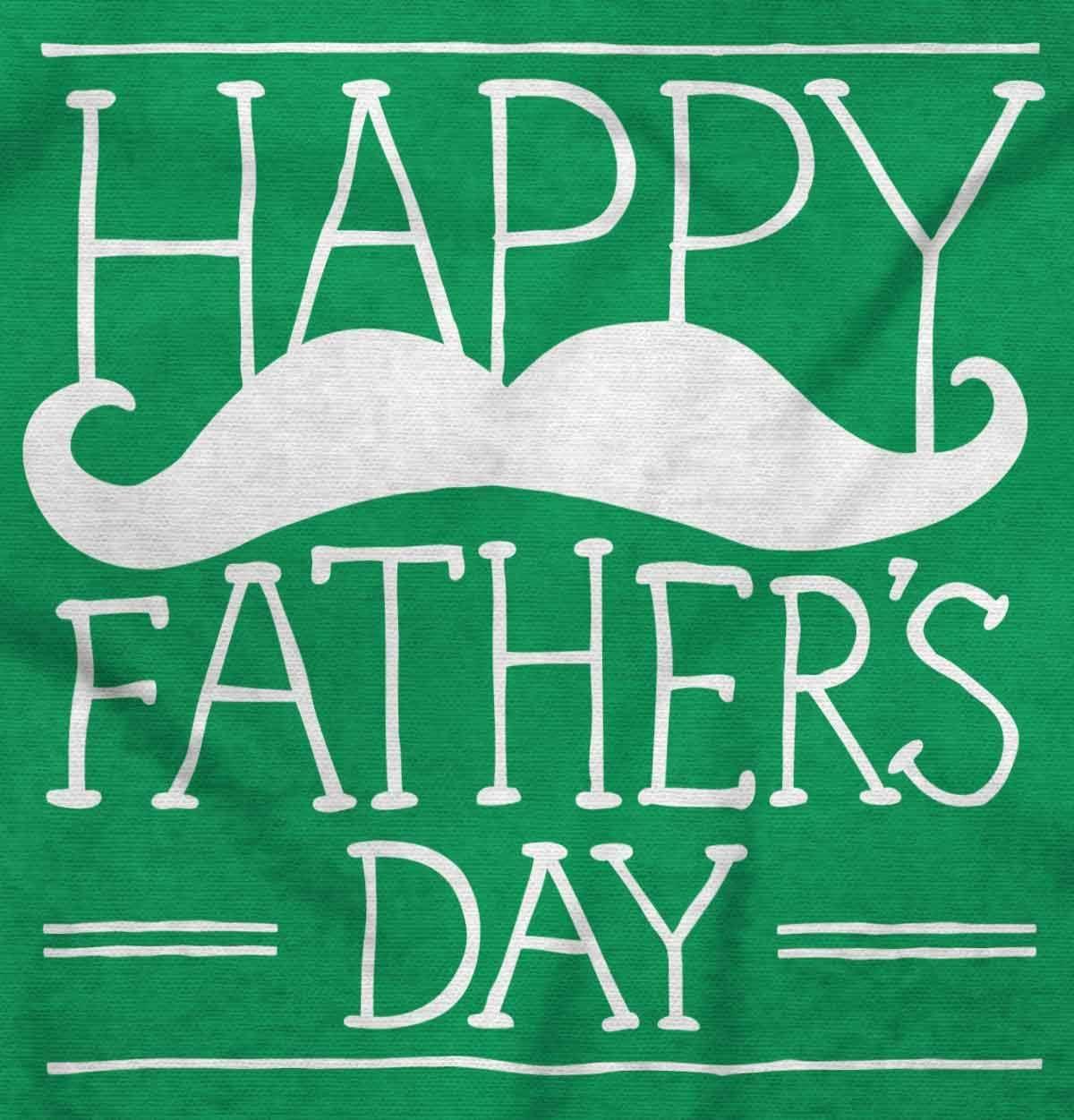 imageClassic Teaze Happy Fathers Day Dad Mustache Mens Graphic T Shirt TeesIrish Green