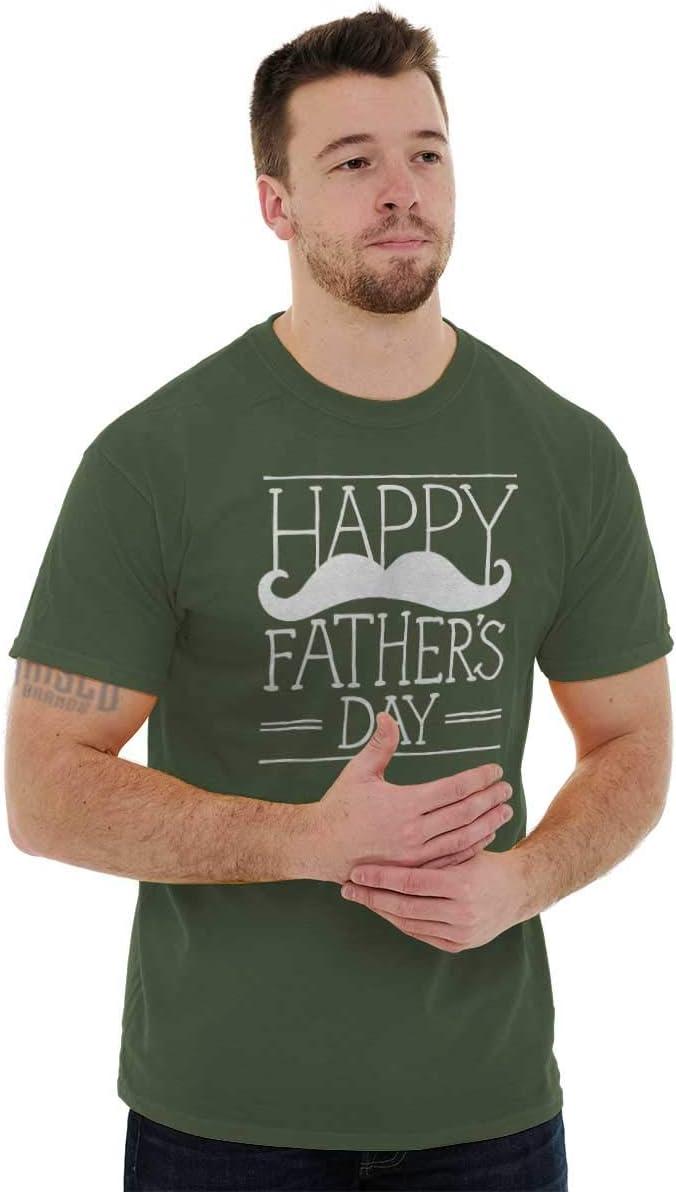 imageClassic Teaze Happy Fathers Day Dad Mustache Mens Graphic T Shirt TeesMilitary Green