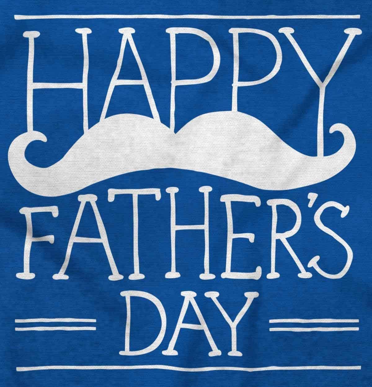 imageClassic Teaze Happy Fathers Day Dad Mustache Mens Graphic T Shirt TeesRoyal