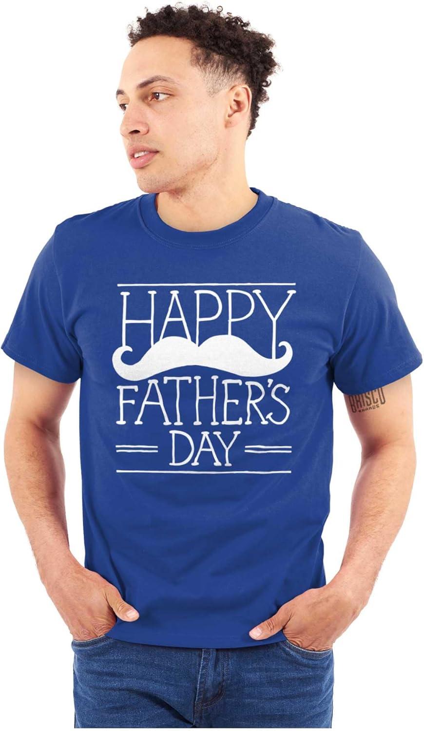 imageClassic Teaze Happy Fathers Day Dad Mustache Mens Graphic T Shirt TeesRoyal