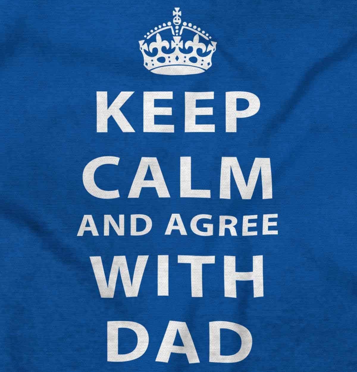 imageClassic Teaze Keep Calm And Agree With Dad Crown Hoodie Hooded Sweatshirt MenRoyal