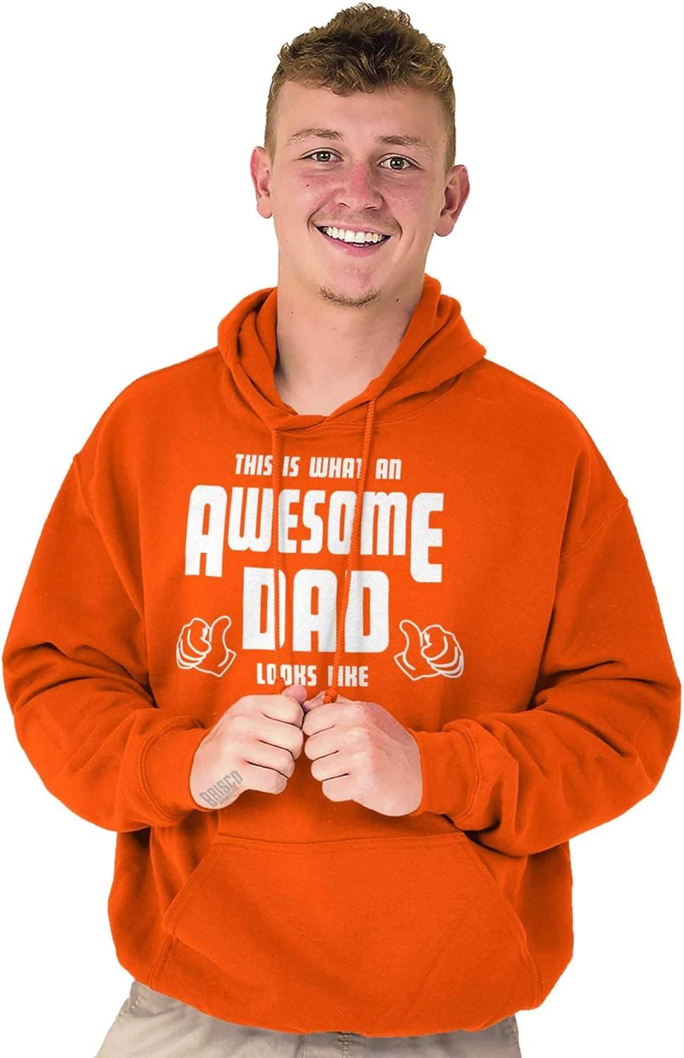 imageClassic Teaze This is What Awesome Dads Look Like Hoodie Hooded Sweatshirt MenOrange