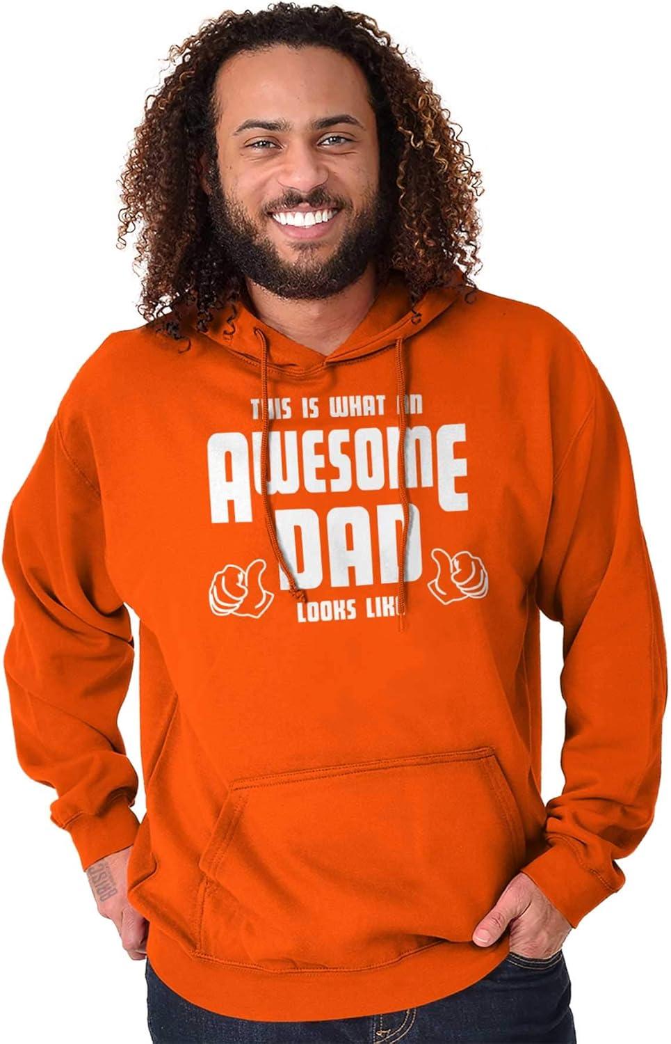 imageClassic Teaze This is What Awesome Dads Look Like Hoodie Hooded Sweatshirt MenOrange