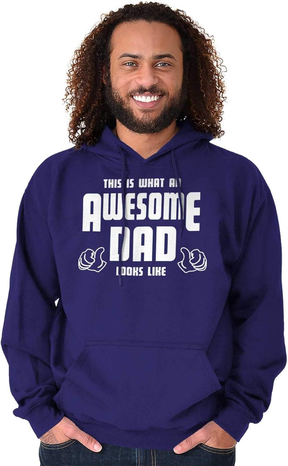 imageClassic Teaze This is What Awesome Dads Look Like Hoodie Hooded Sweatshirt MenPurple