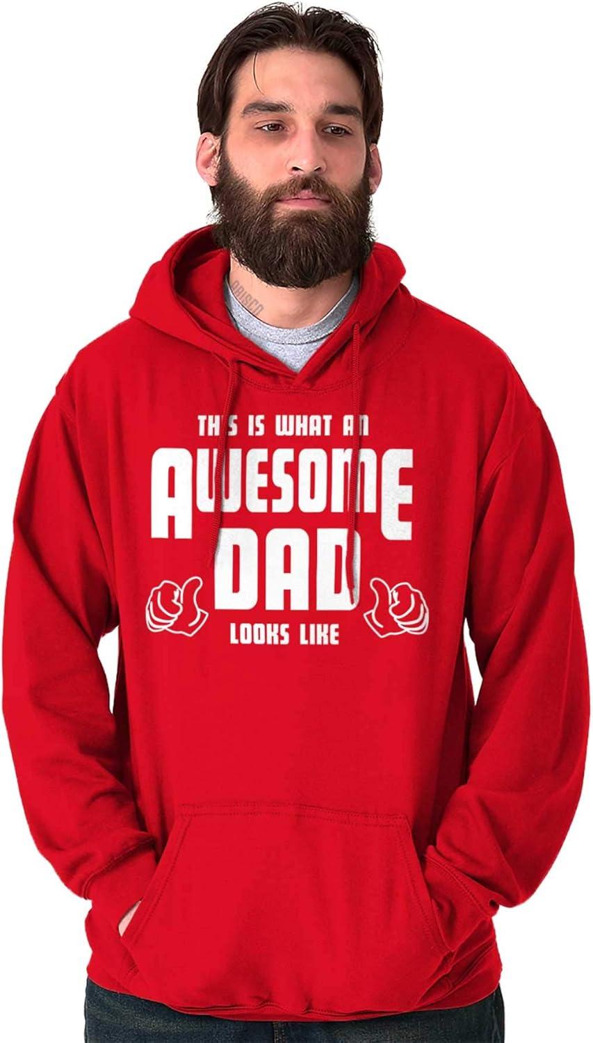 imageClassic Teaze This is What Awesome Dads Look Like Hoodie Hooded Sweatshirt MenRed