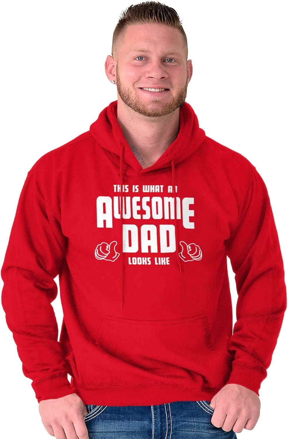 imageClassic Teaze This is What Awesome Dads Look Like Hoodie Hooded Sweatshirt MenRed