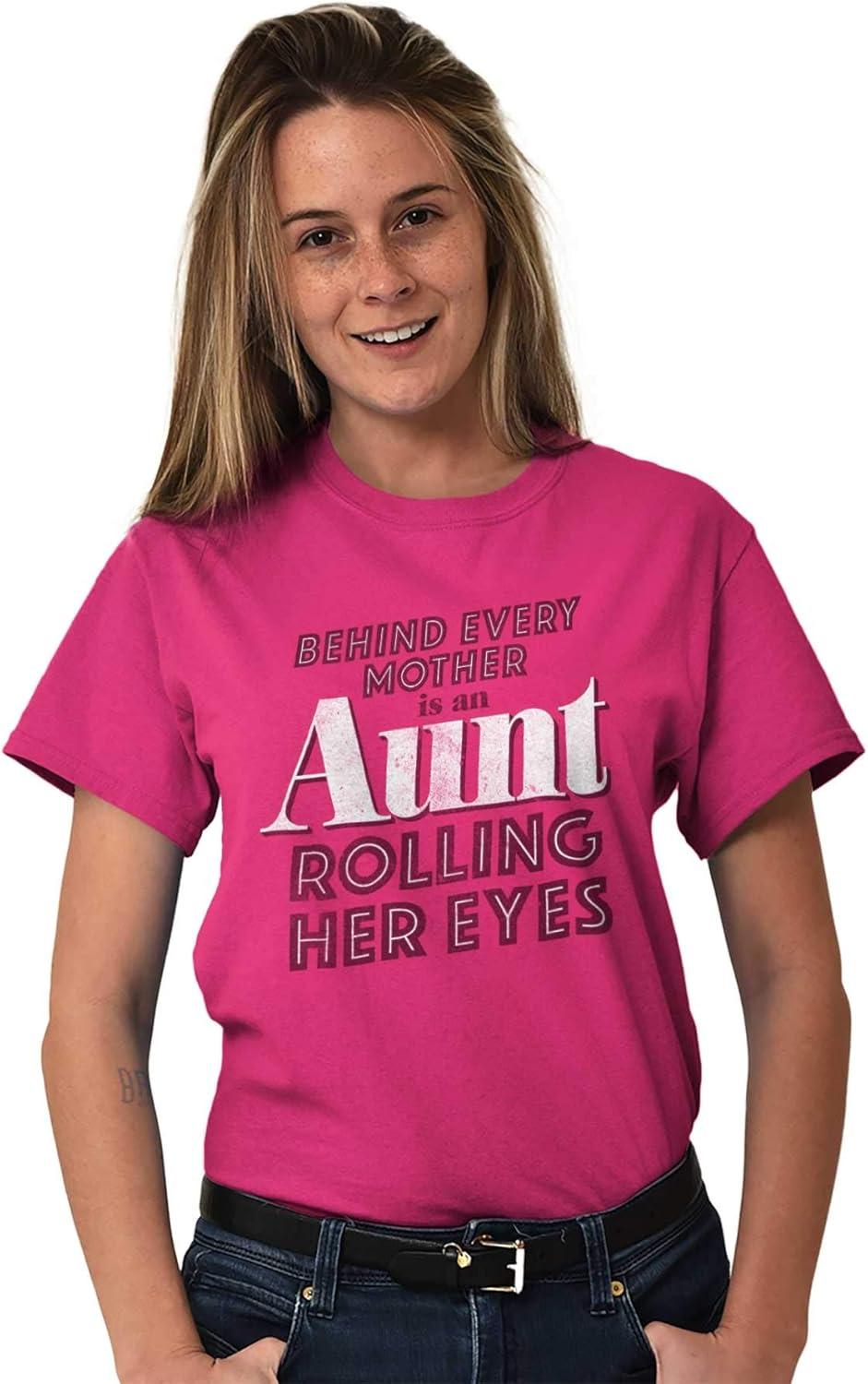 imageCute Funny Favorite Cool Auntie Aunt Womens Graphic T Shirt TeesHeliconia