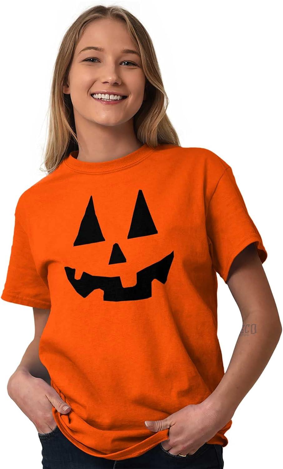imageCute Jack O Lantern Pumpkin Face Graphic T Shirt Men or WomenOrange