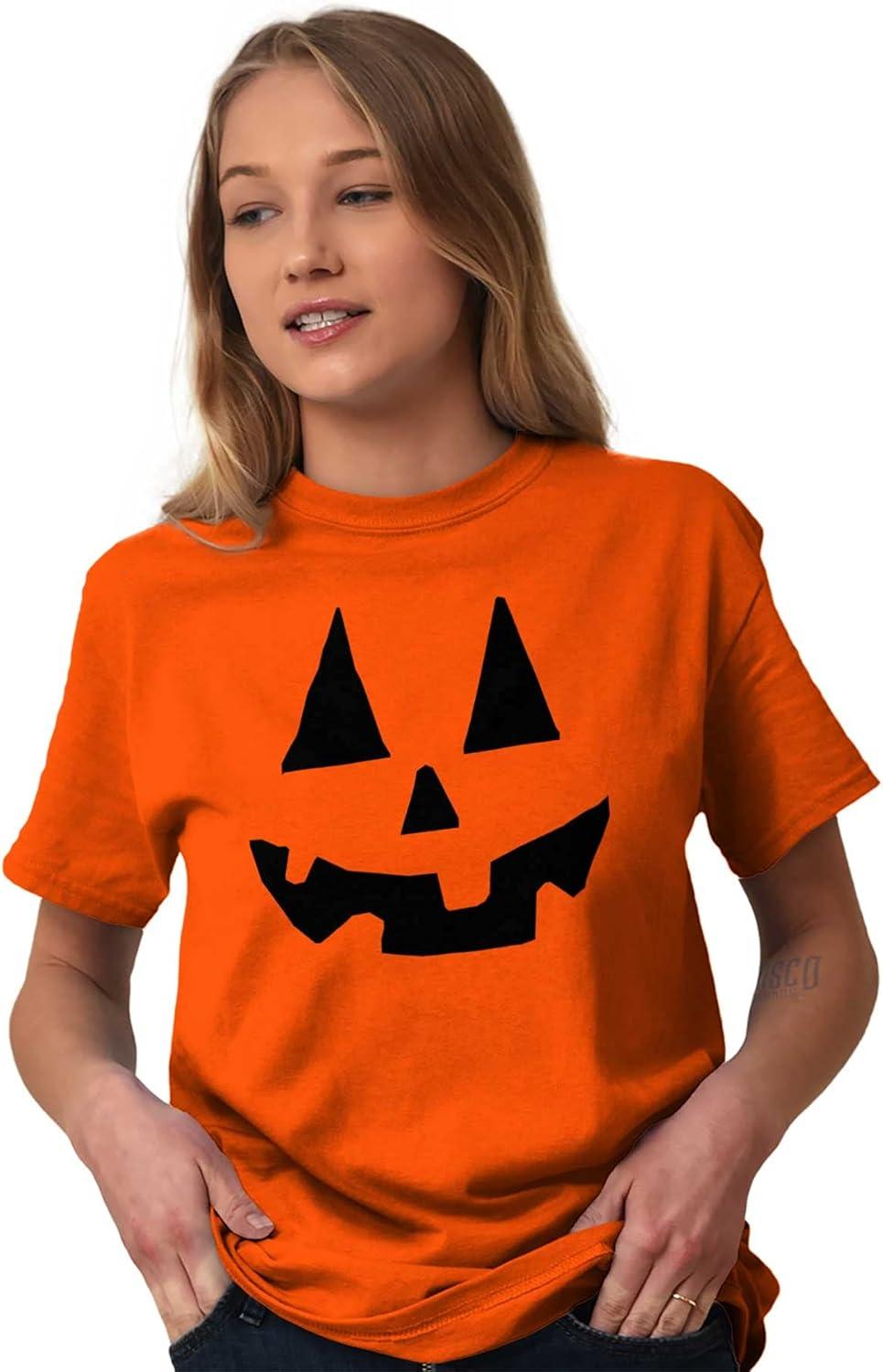 imageCute Jack O Lantern Pumpkin Face Graphic T Shirt Men or WomenOrange
