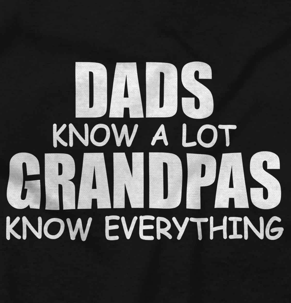 imageDad Knows A lot Grandpa Everything Hoodie Hooded Sweatshirt MenBlack