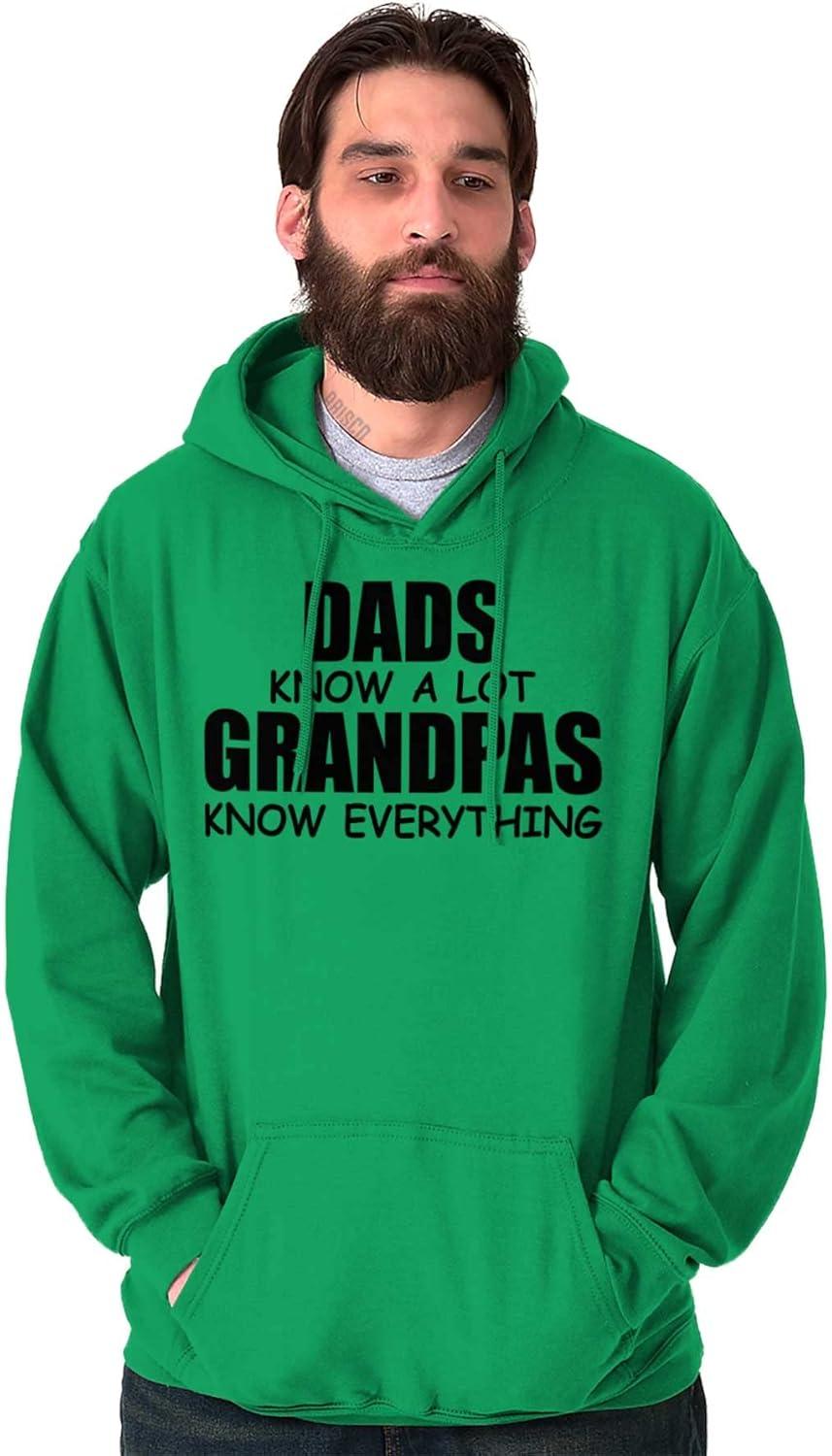 imageDad Knows A lot Grandpa Everything Hoodie Hooded Sweatshirt MenIrish Green