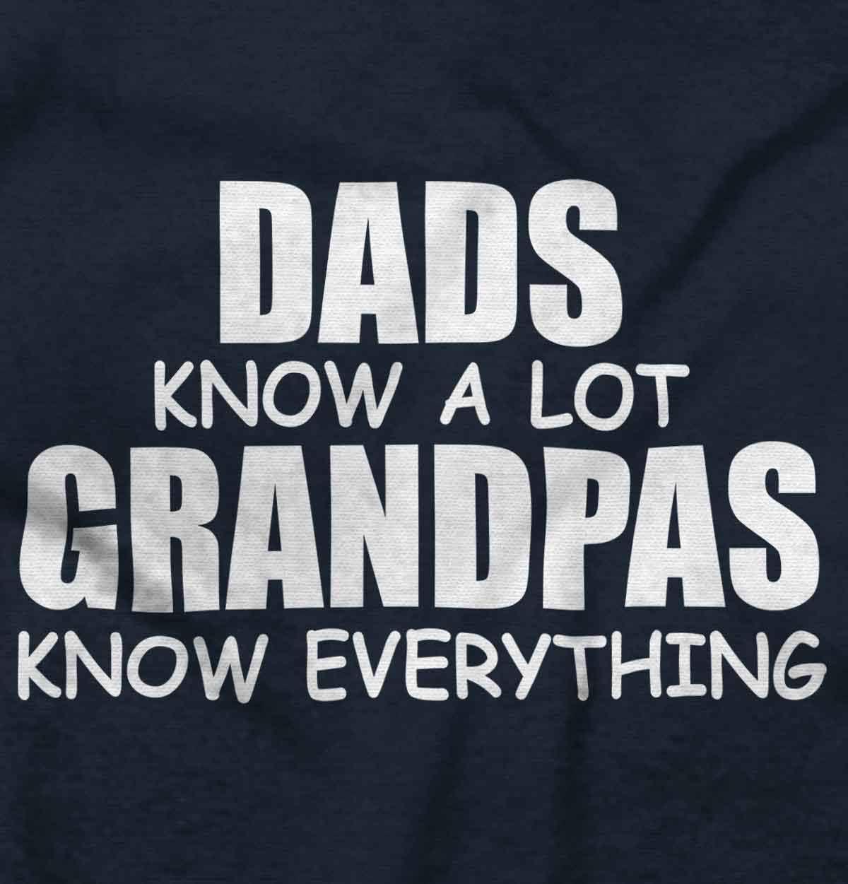 imageDad Knows A lot Grandpa Everything Hoodie Hooded Sweatshirt MenNavy