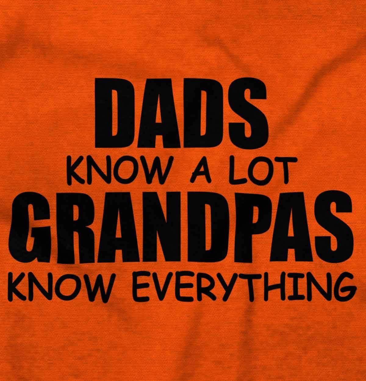 imageDad Knows A lot Grandpa Everything Hoodie Hooded Sweatshirt MenOrange