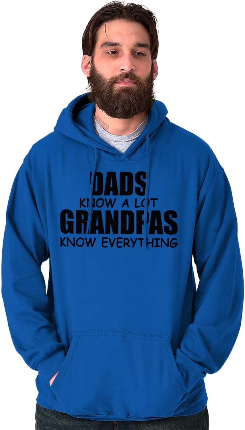 imageDad Knows A lot Grandpa Everything Hoodie Hooded Sweatshirt MenRoyal