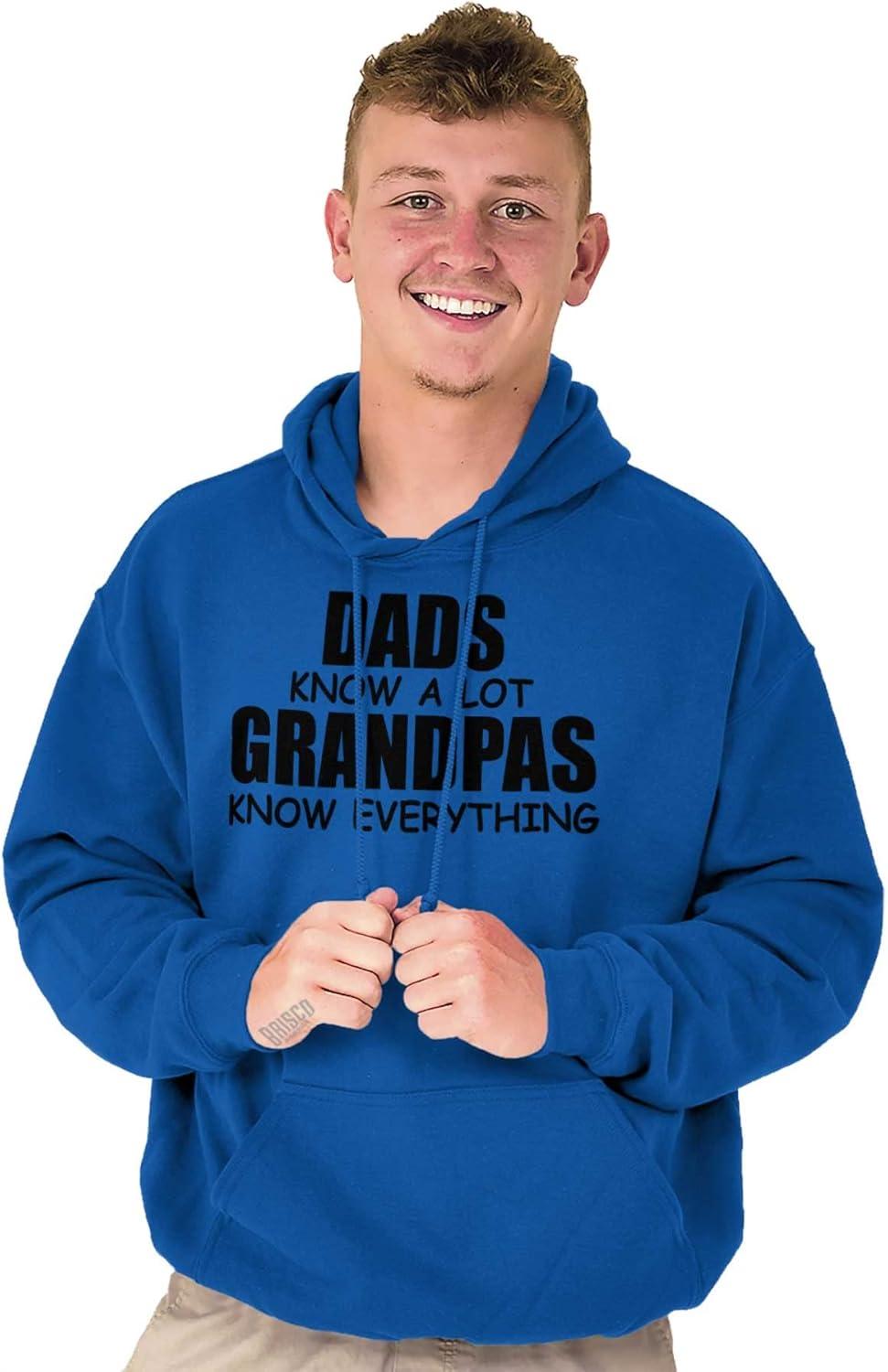 imageDad Knows A lot Grandpa Everything Hoodie Hooded Sweatshirt MenRoyal