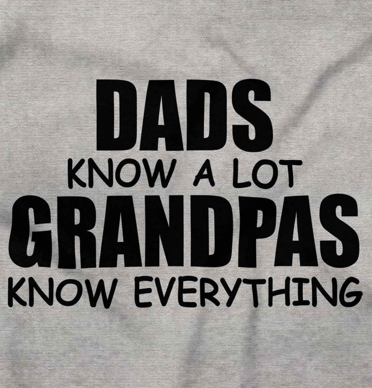 imageDad Knows A lot Grandpa Everything Hoodie Hooded Sweatshirt MenSport Grey