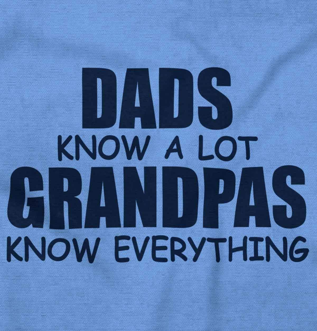 imageDad Knows A lot Grandpa Everything Mens Graphic T Shirt TeesCarolina Blue