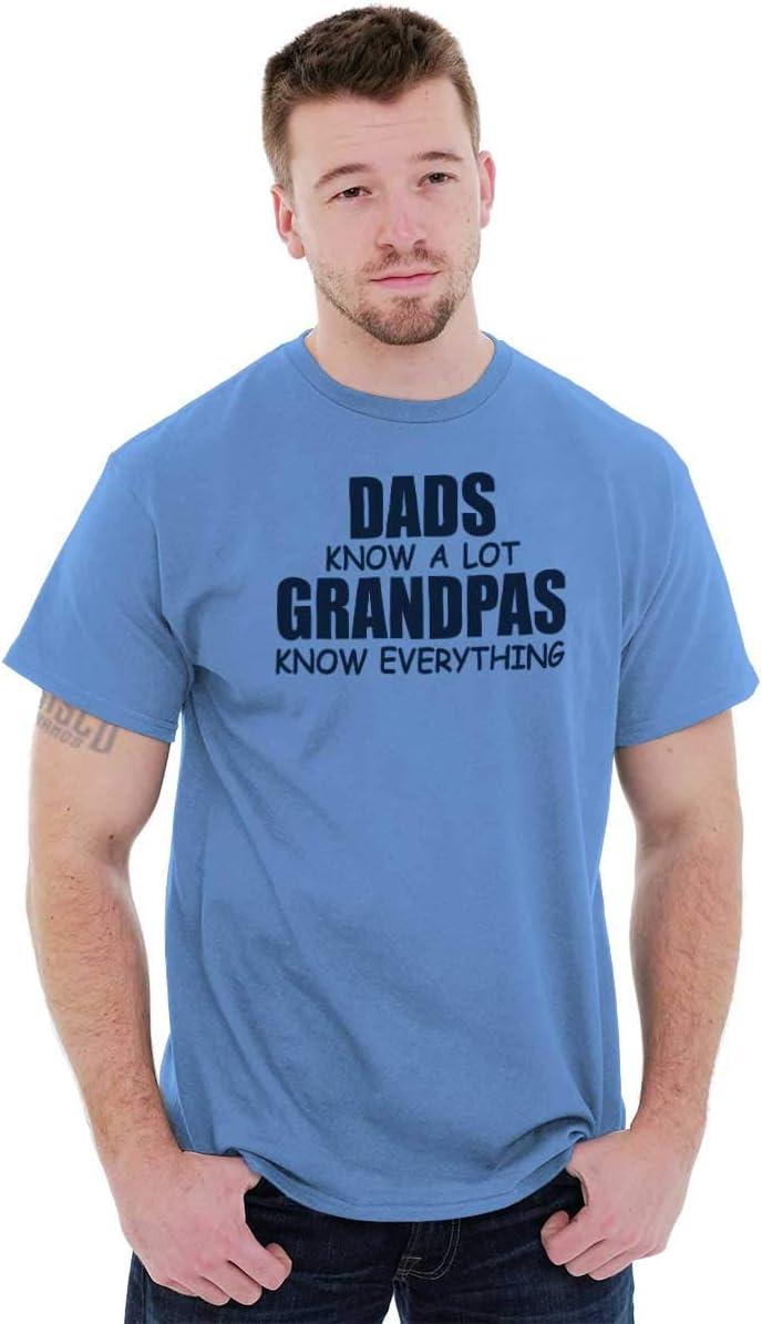 imageDad Knows A lot Grandpa Everything Mens Graphic T Shirt TeesCarolina Blue