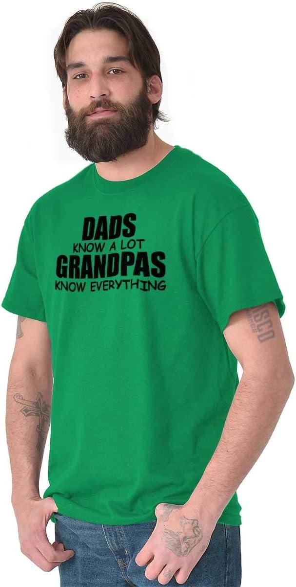 imageDad Knows A lot Grandpa Everything Mens Graphic T Shirt TeesIrish Green