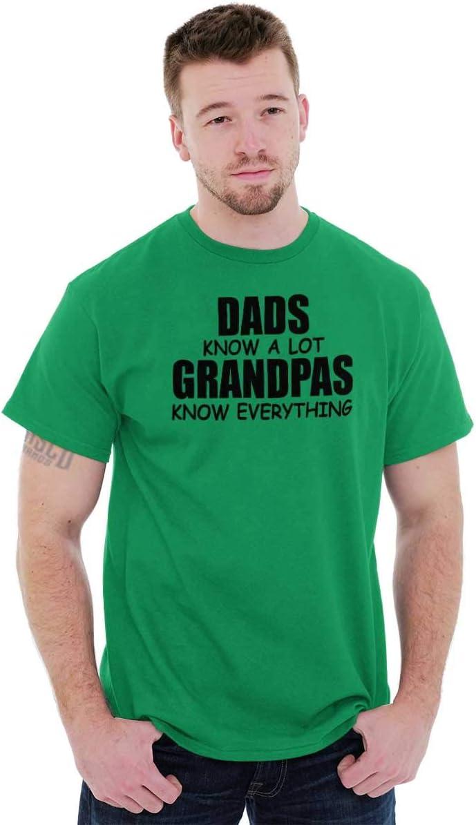 imageDad Knows A lot Grandpa Everything Mens Graphic T Shirt TeesIrish Green