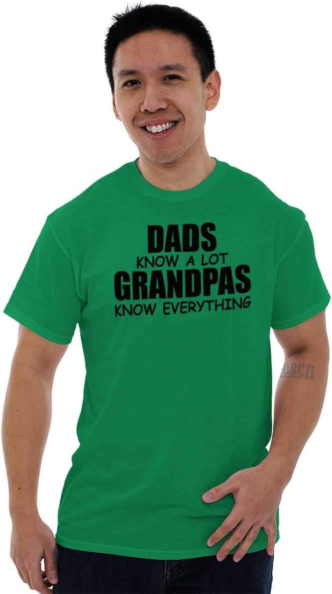 imageDad Knows A lot Grandpa Everything Mens Graphic T Shirt TeesIrish Green