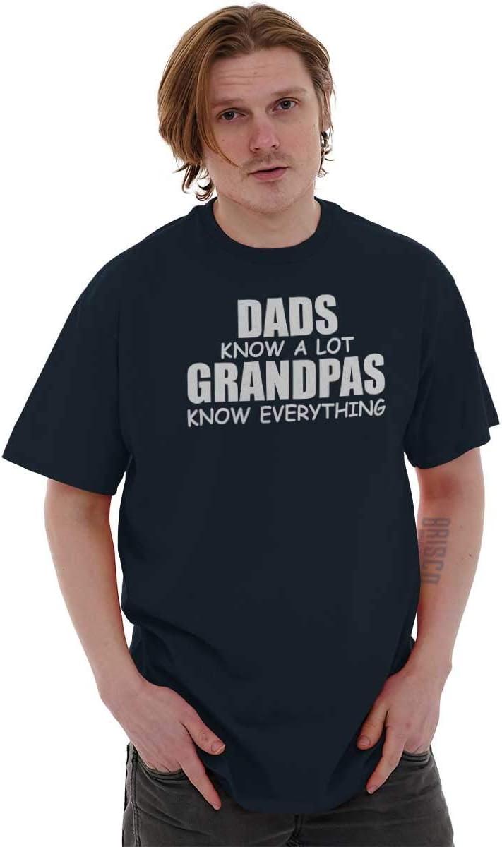 imageDad Knows A lot Grandpa Everything Mens Graphic T Shirt TeesNavy
