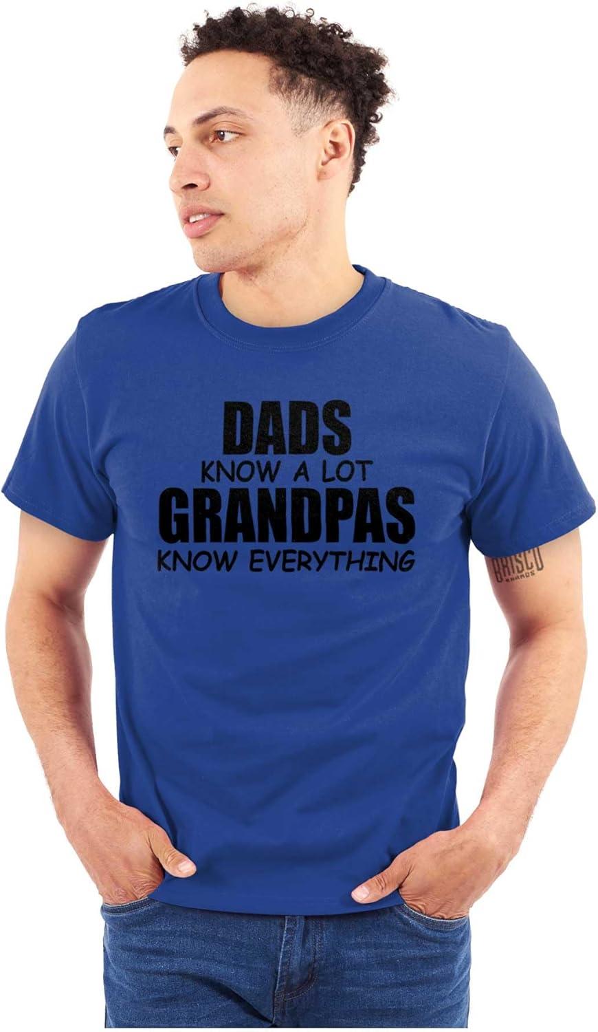 imageDad Knows A lot Grandpa Everything Mens Graphic T Shirt TeesRoyal