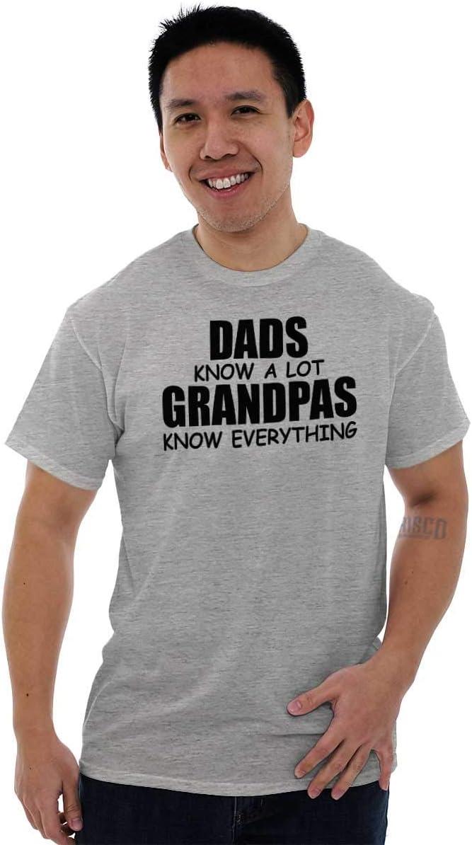 imageDad Knows A lot Grandpa Everything Mens Graphic T Shirt TeesSport Grey