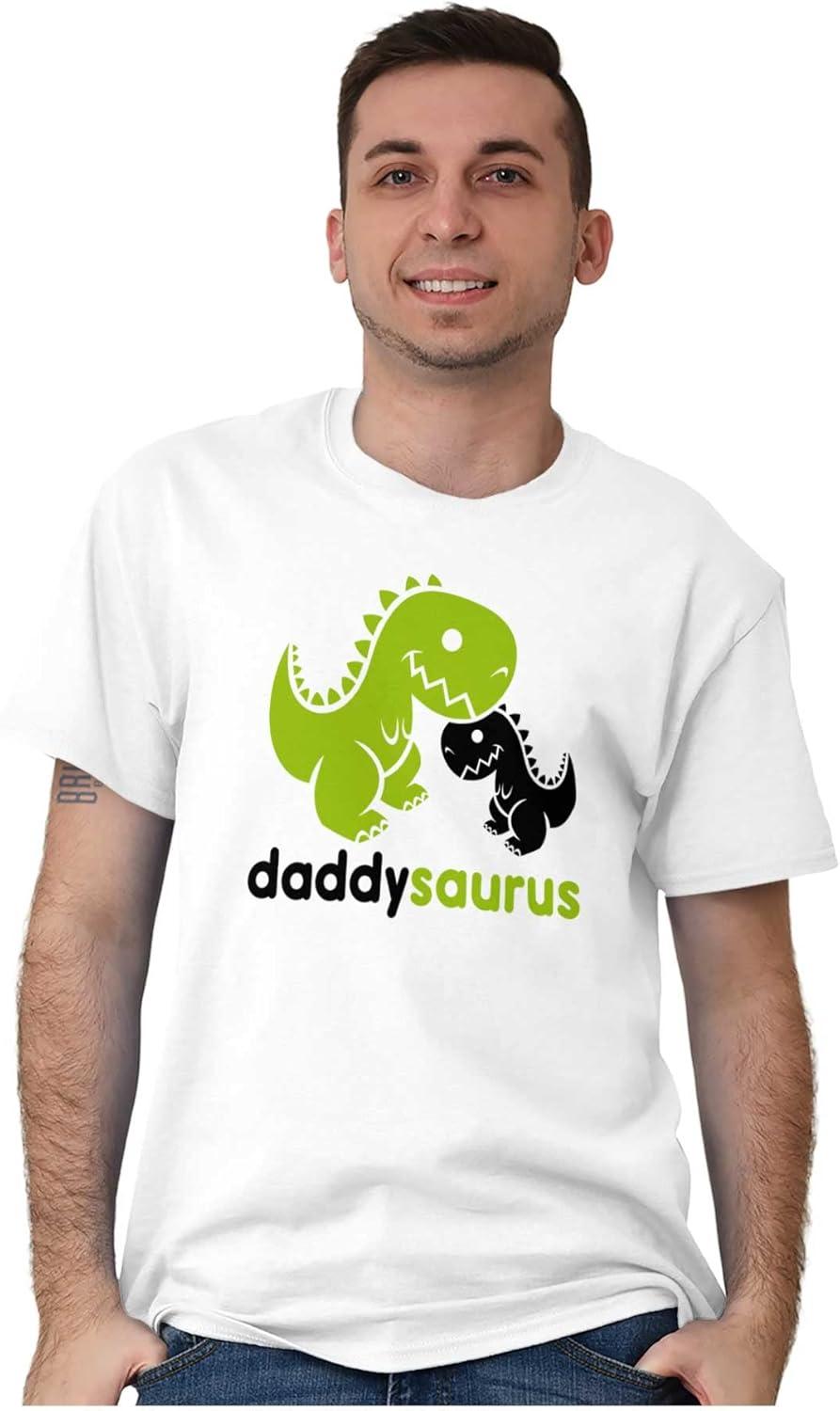 imageFathers Daddysaurus Trex Dinosaur Dad Mens Graphic T Shirt TeesWhite
