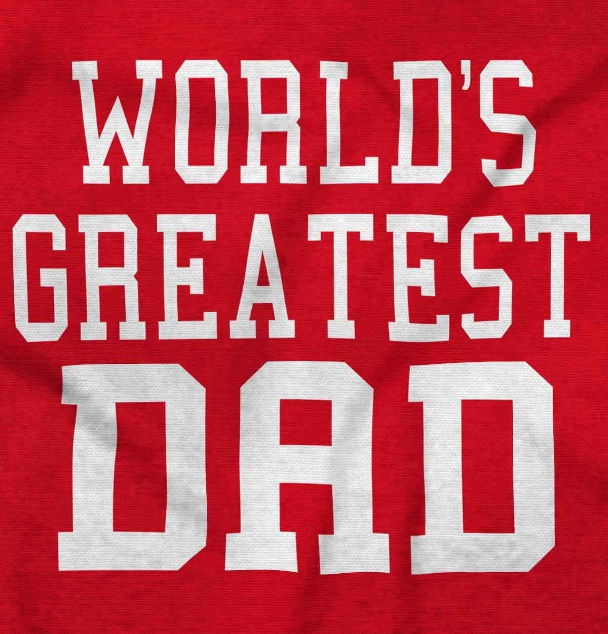 imageFathers Day Worlds Greatest Dad Mens Graphic T Shirt TeesRed