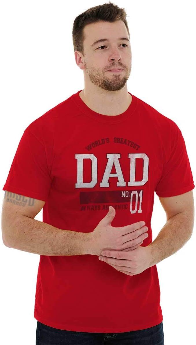 imageFathers Day Worlds Greatest Dad No 1 Mens Graphic T Shirt TeesRed